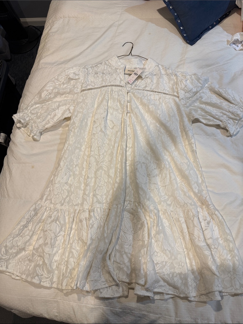 Porridge Anthropologie White Lace Dress